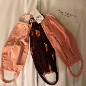 Ann Taylor mask set of 3 - NEW, UNUSED, WITH TAGS